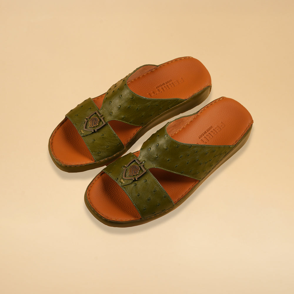 Arabic Sandal – Ostrich Leather 3516