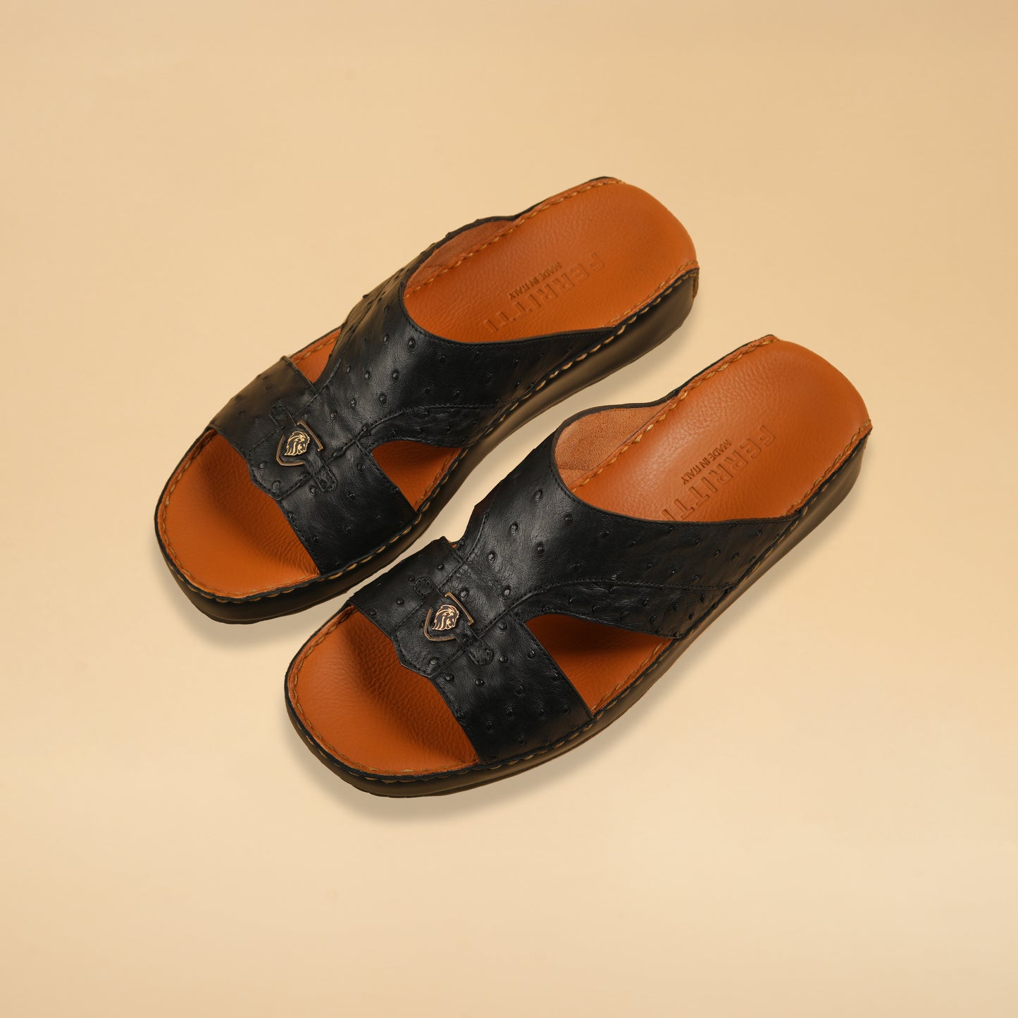 Arabic Sandal – Genuine Ostrich Leather 3538