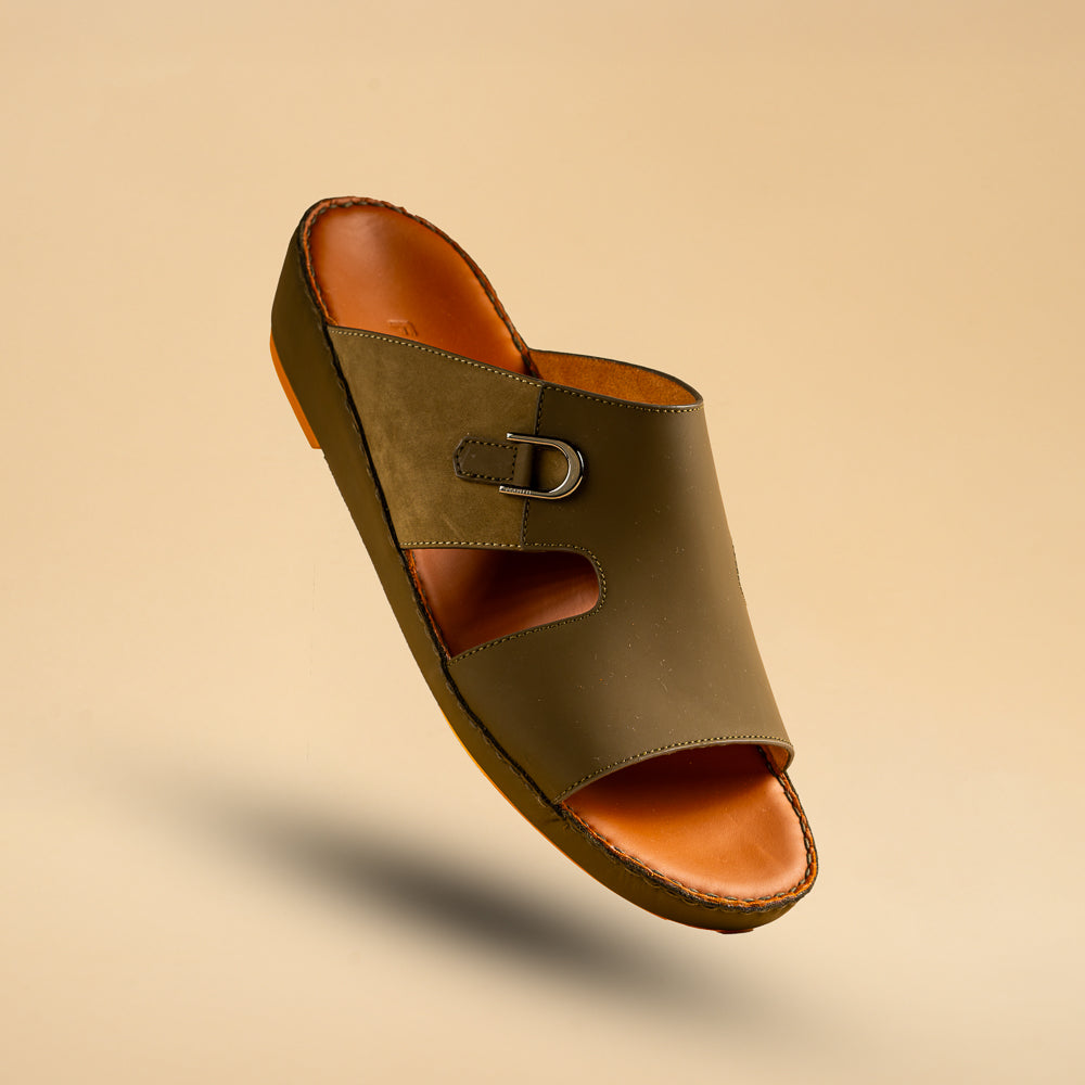 Arabic Sandal – Calf Matt with Suede 3222