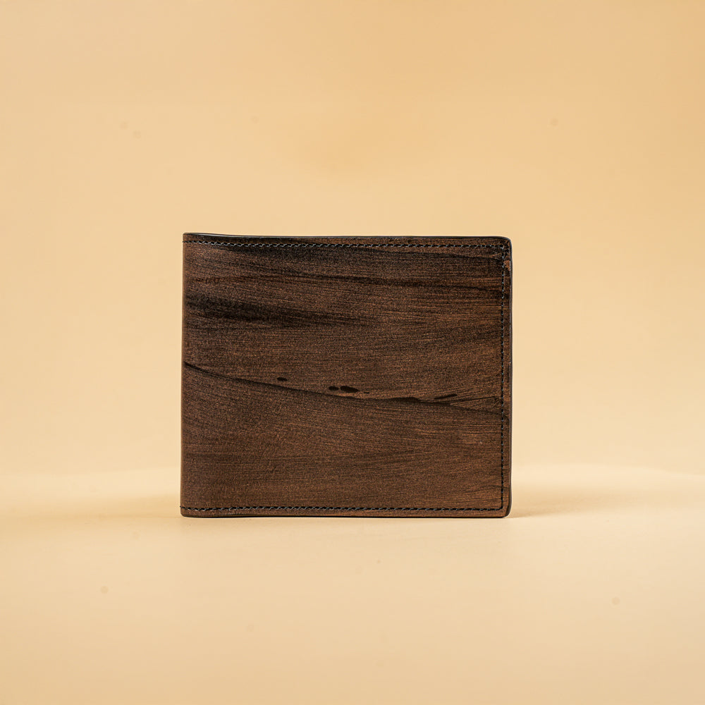 Men’s Leather Wallet – Art Calf Tamponato 2006 | Handcrafted Bifold