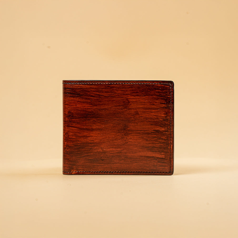 Men’s Leather Wallet – Art Calf Tamponato 2006 | Handcrafted Bifold