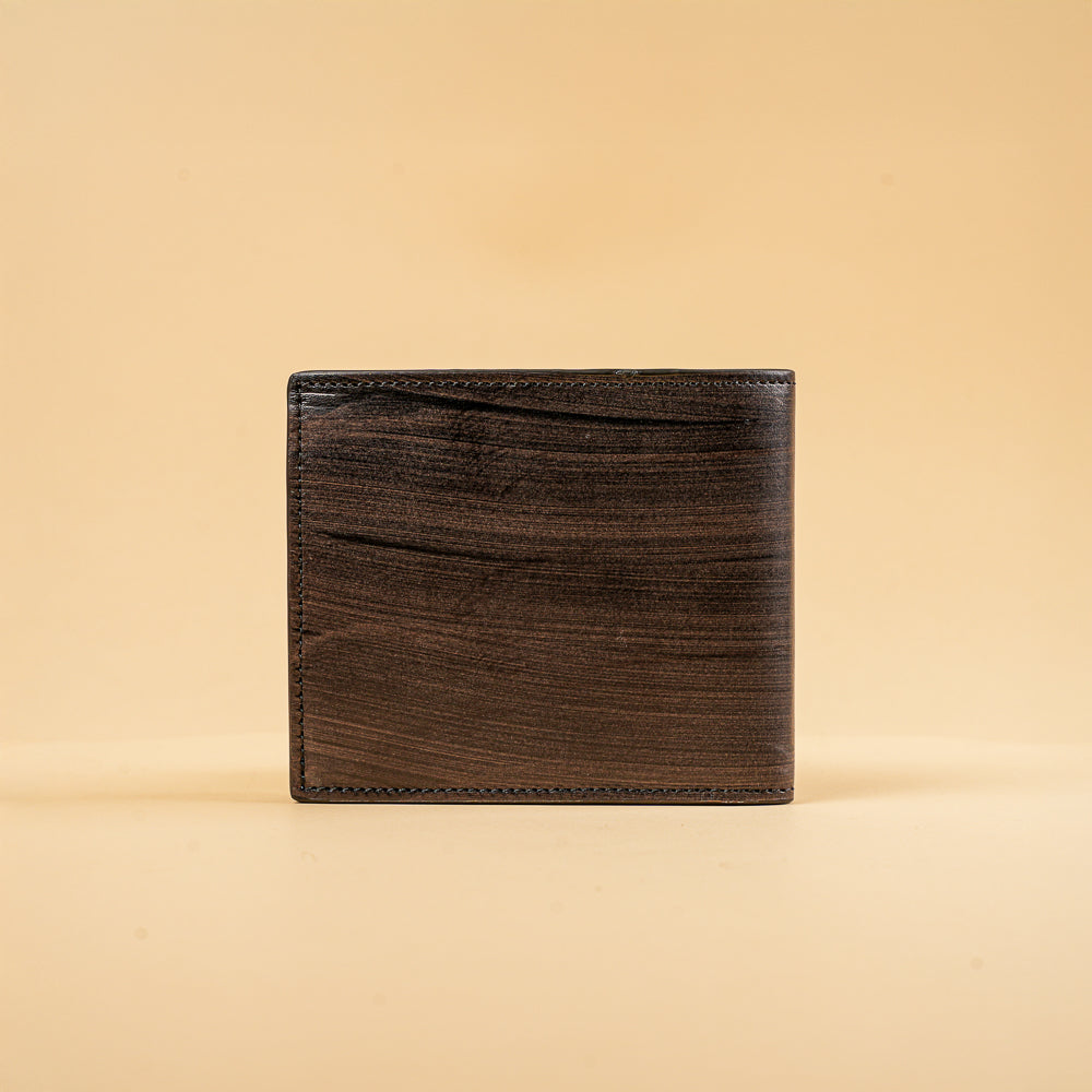 Men’s Leather Wallet – Art Calf Tamponato 2006 | Handcrafted Bifold